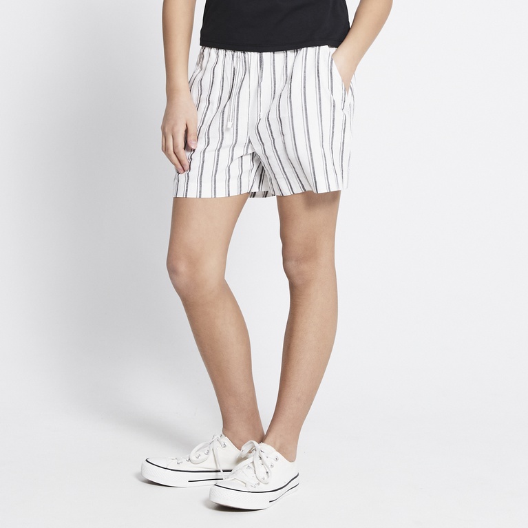 Hørshorts "Mella Stripe" Hørshorts "Mella Stripe"